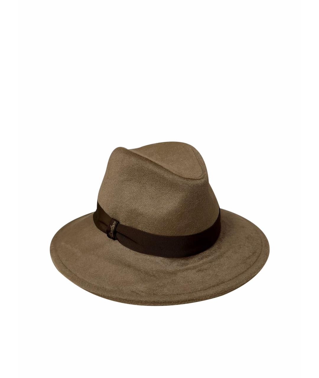 BORSALINO Коричневая кашемировая шляпа, фото 1