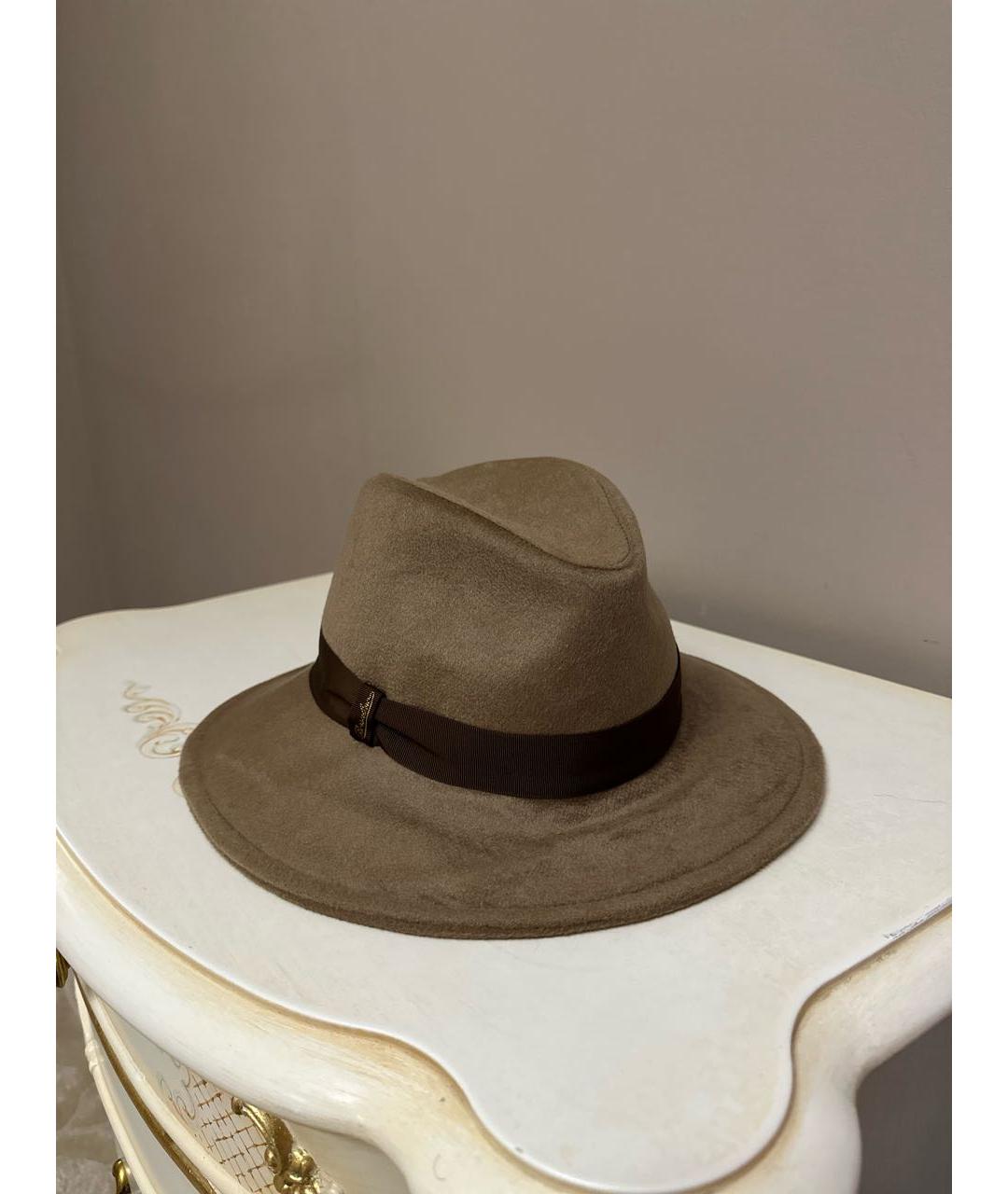 BORSALINO Коричневая кашемировая шляпа, фото 5