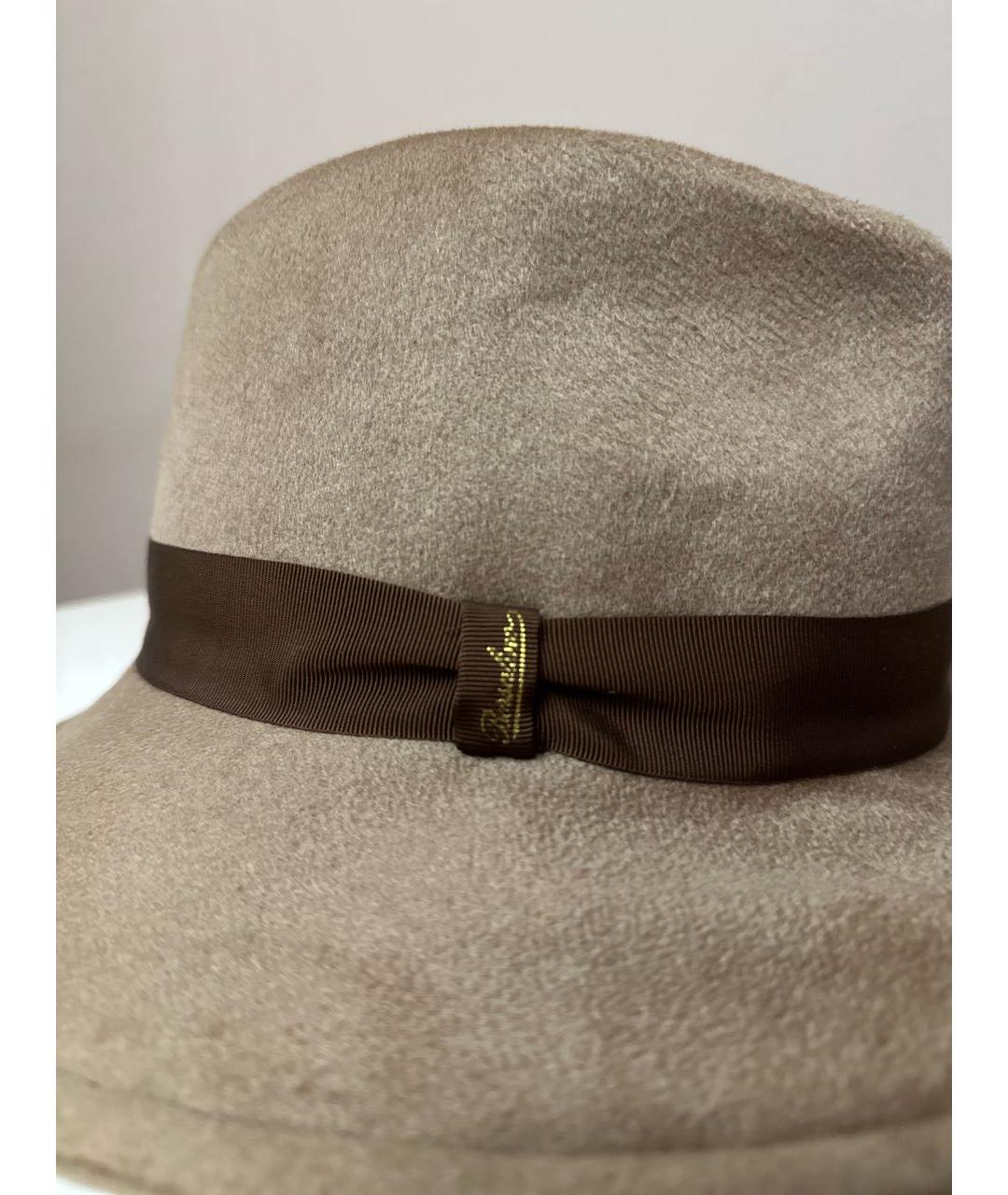 BORSALINO Коричневая кашемировая шляпа, фото 4