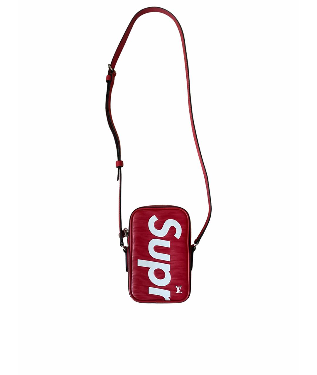 LOUIS VUITTON PRE-OWNED Красная кожаная сумка на плечо, фото 1