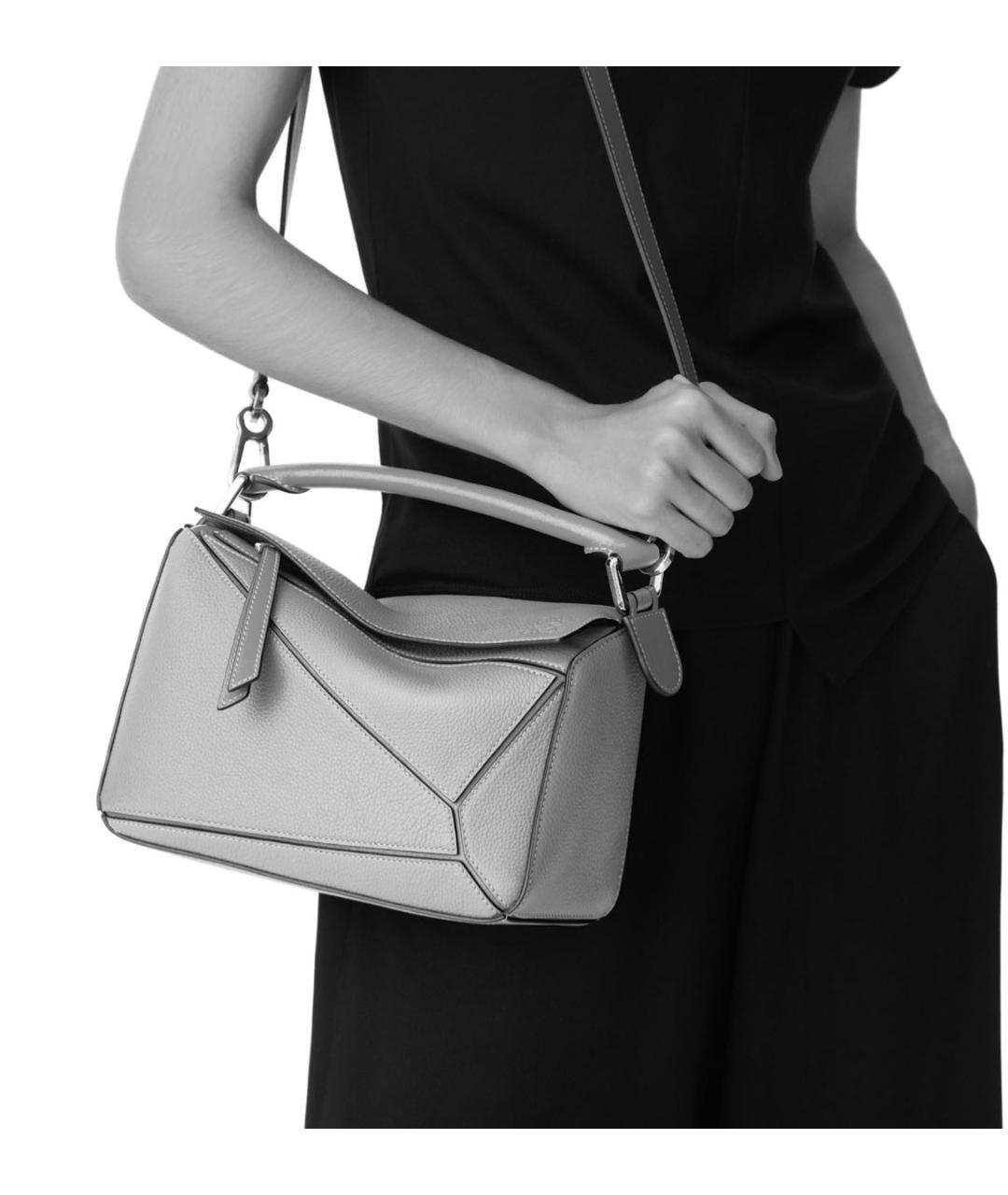 LOEWE Коричневая кожаная сумка через плечо, фото 2