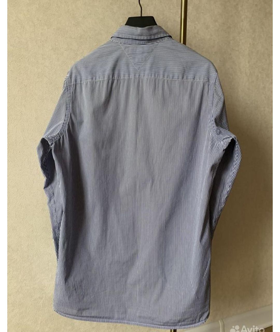 TOMMY HILFIGER Голубая хлопковая кэжуал рубашка, фото 2