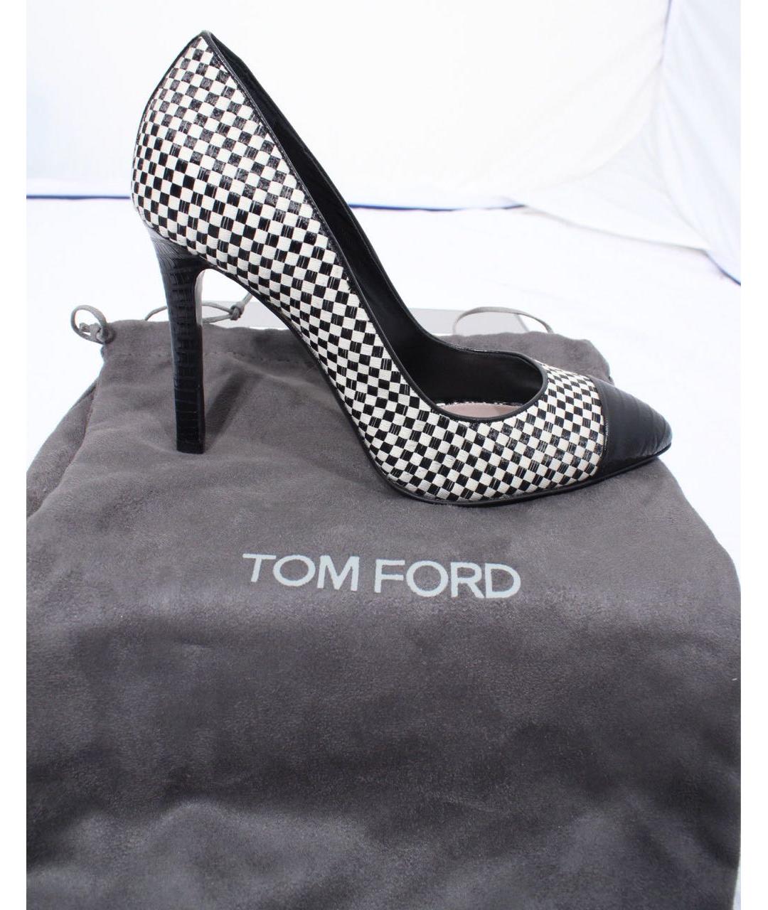 TOM FORD Черные кожаные туфли, фото 7