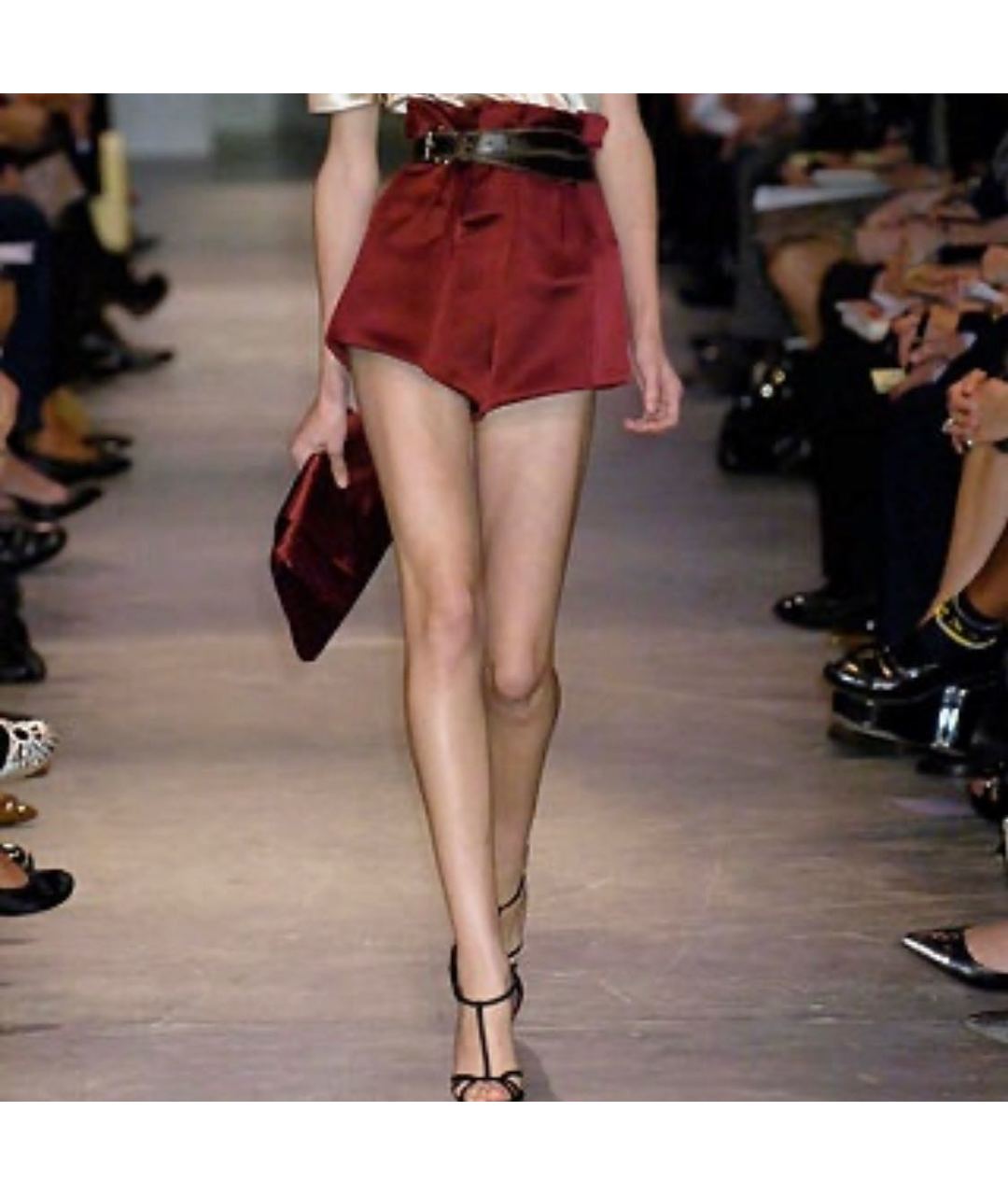PRADA Бордовая шелковая юбка мини, фото 2