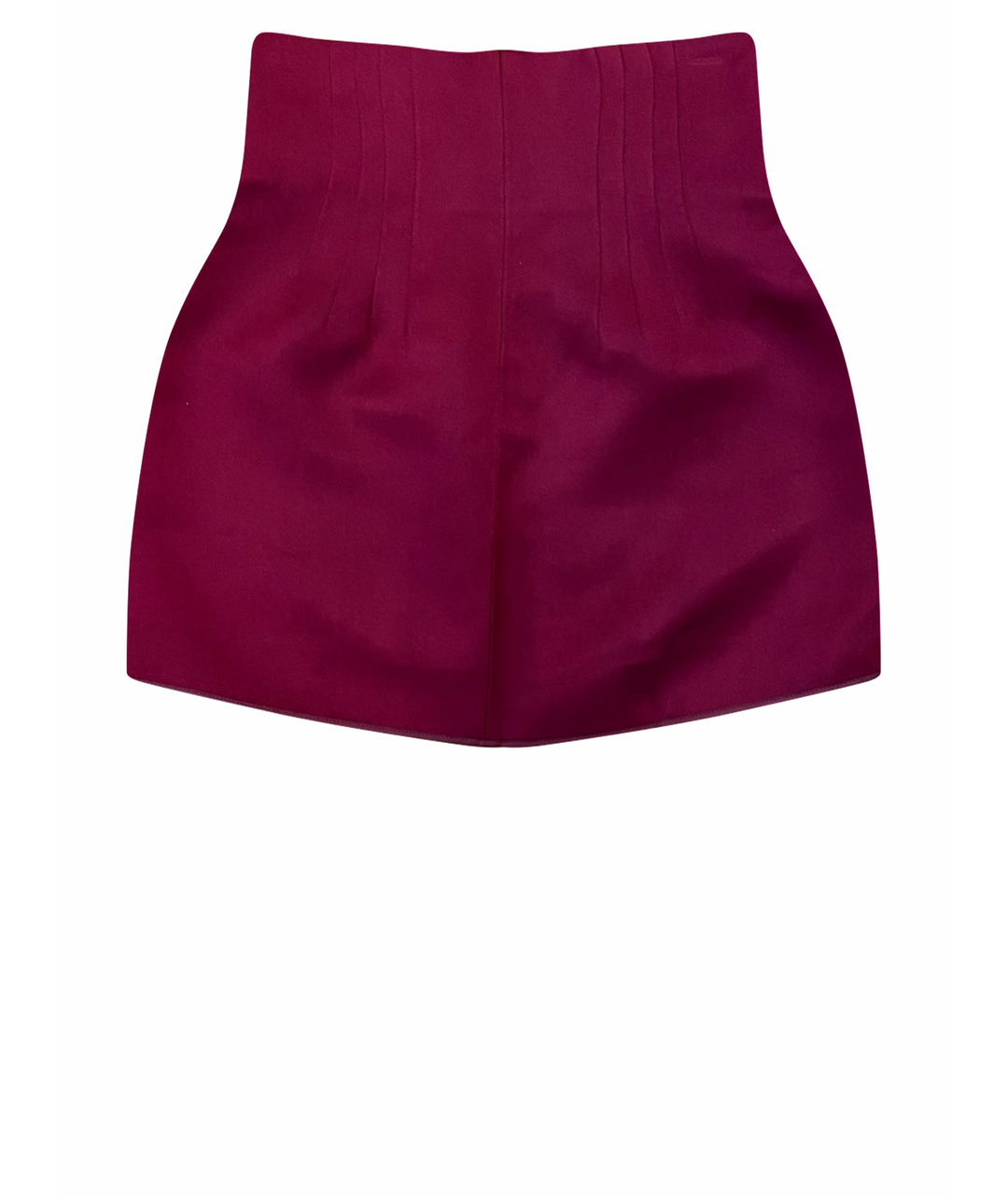 PRADA Бордовая шелковая юбка мини, фото 1