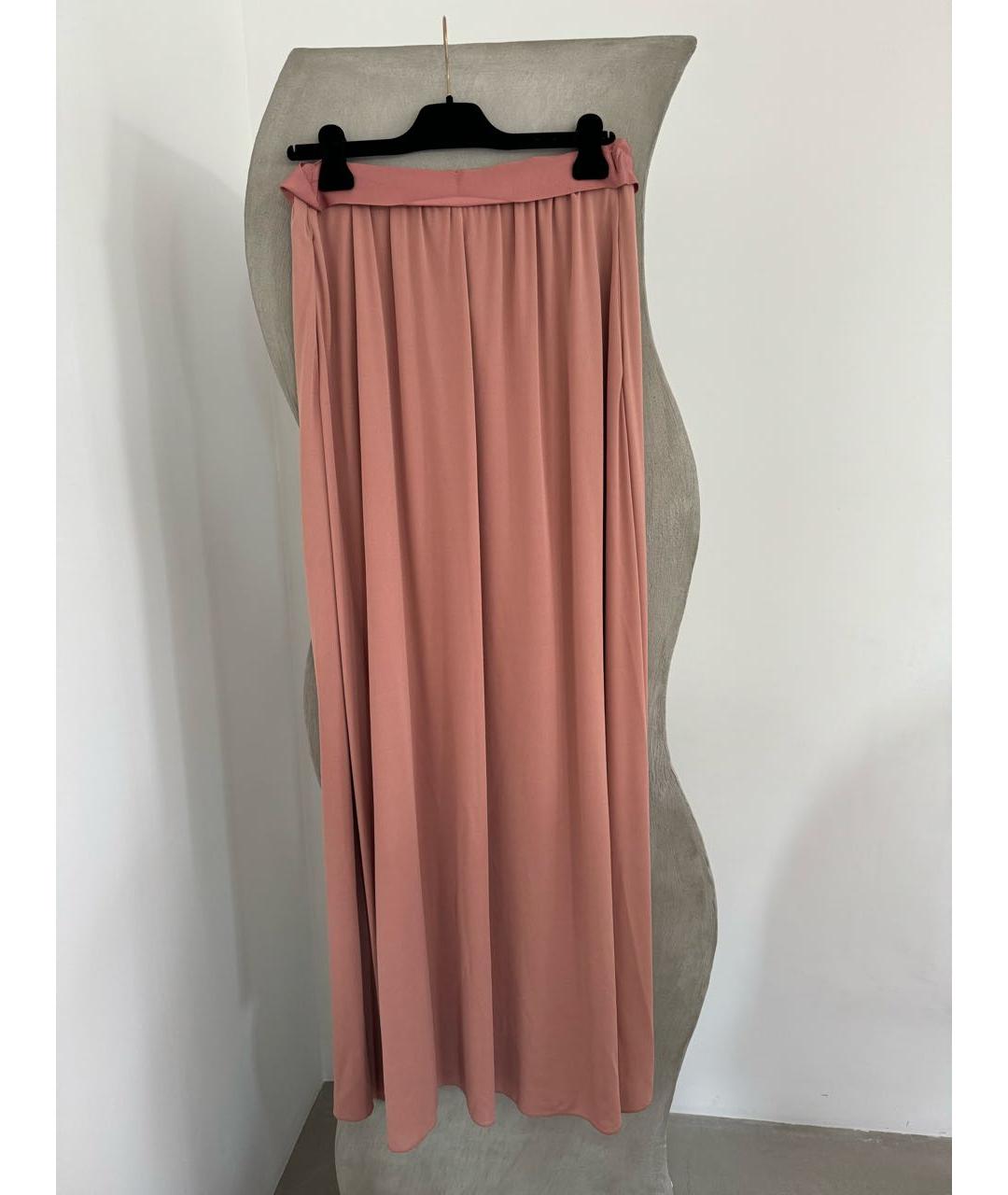LANVIN Розовая юбка макси, фото 3
