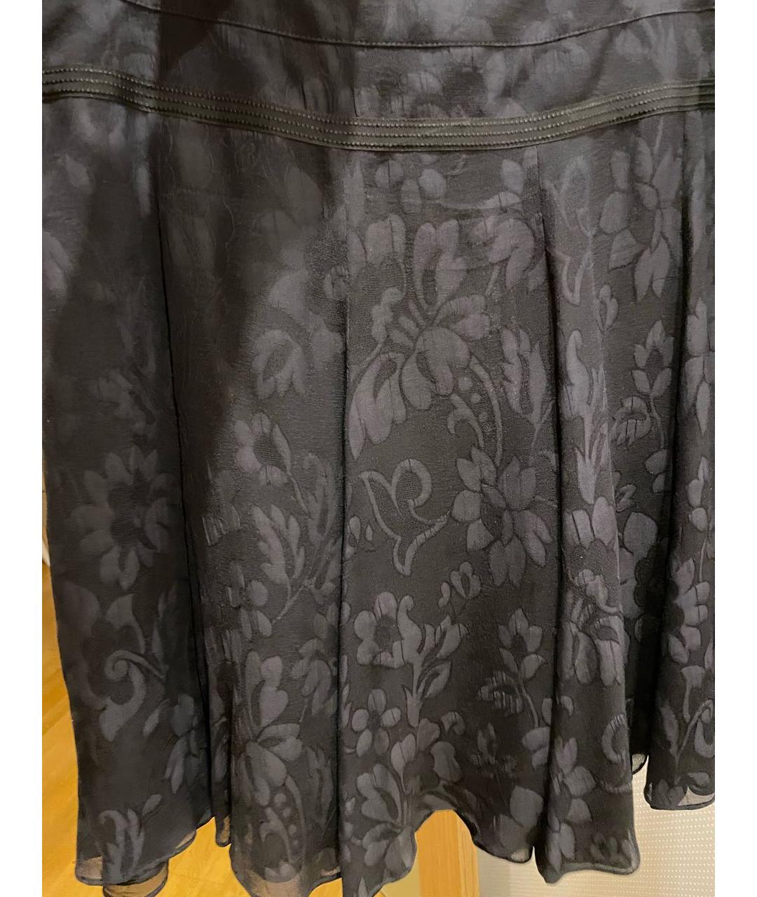 ETRO Черная шелковая юбка миди, фото 4