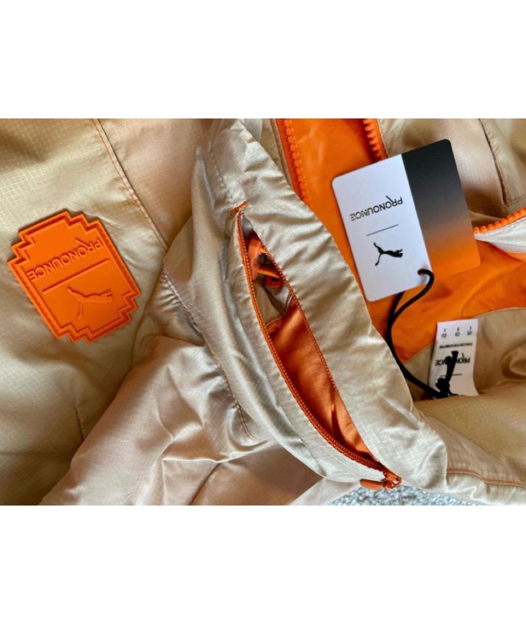 PUMA Оранжевая полиэстеровая спортивная куртка, фото 6