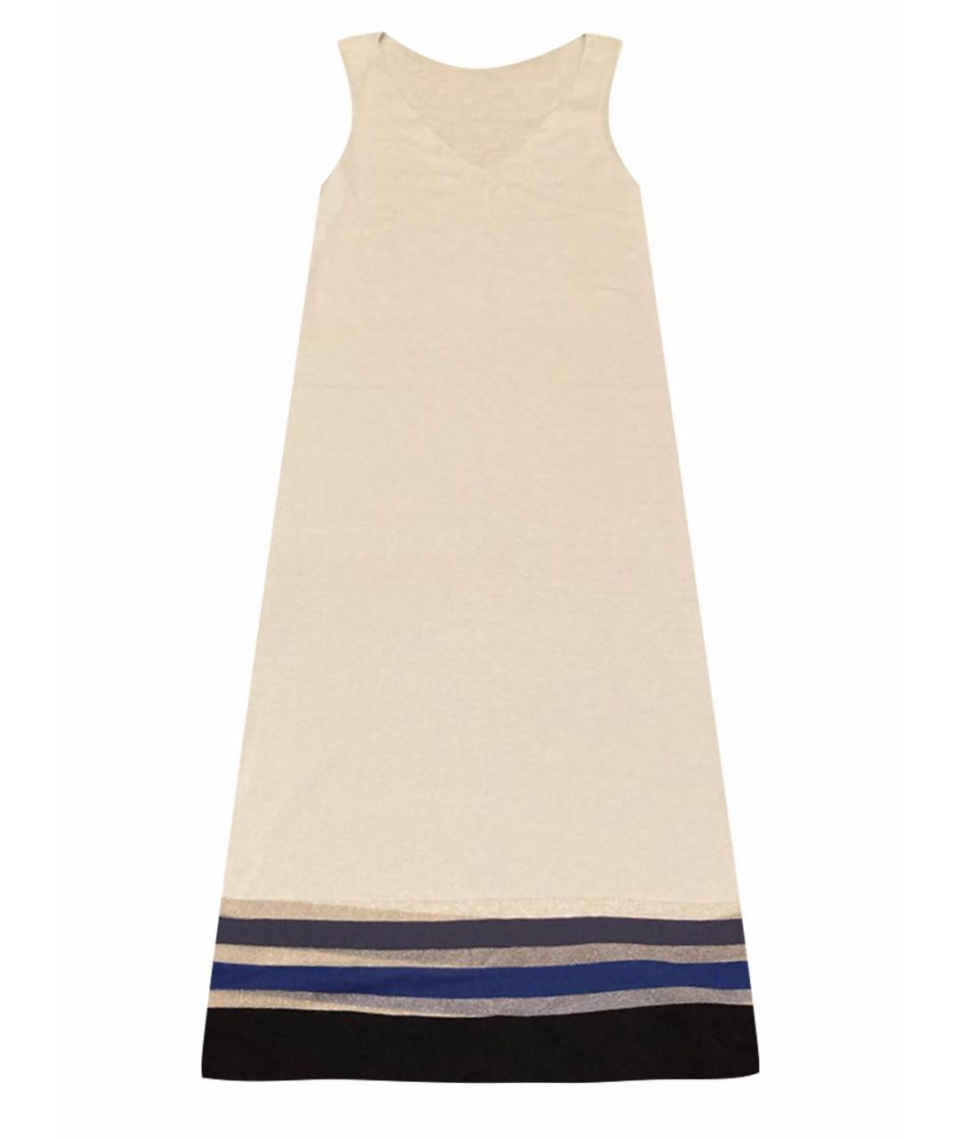 A.TESTONI Голубое вискозное платье, фото 1