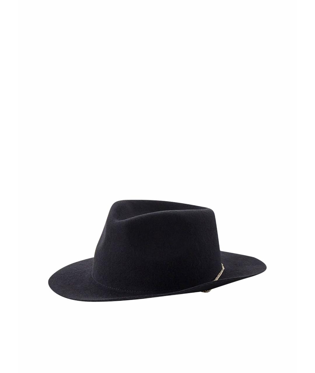 LIU JO Черная шерстяная шляпа, фото 1