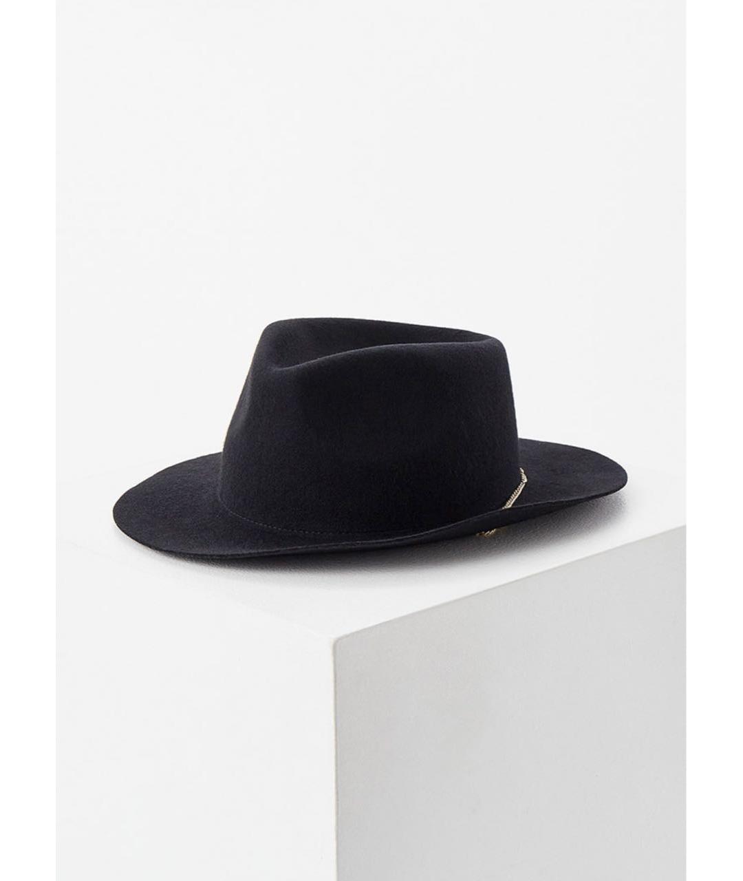 LIU JO Черная шерстяная шляпа, фото 5