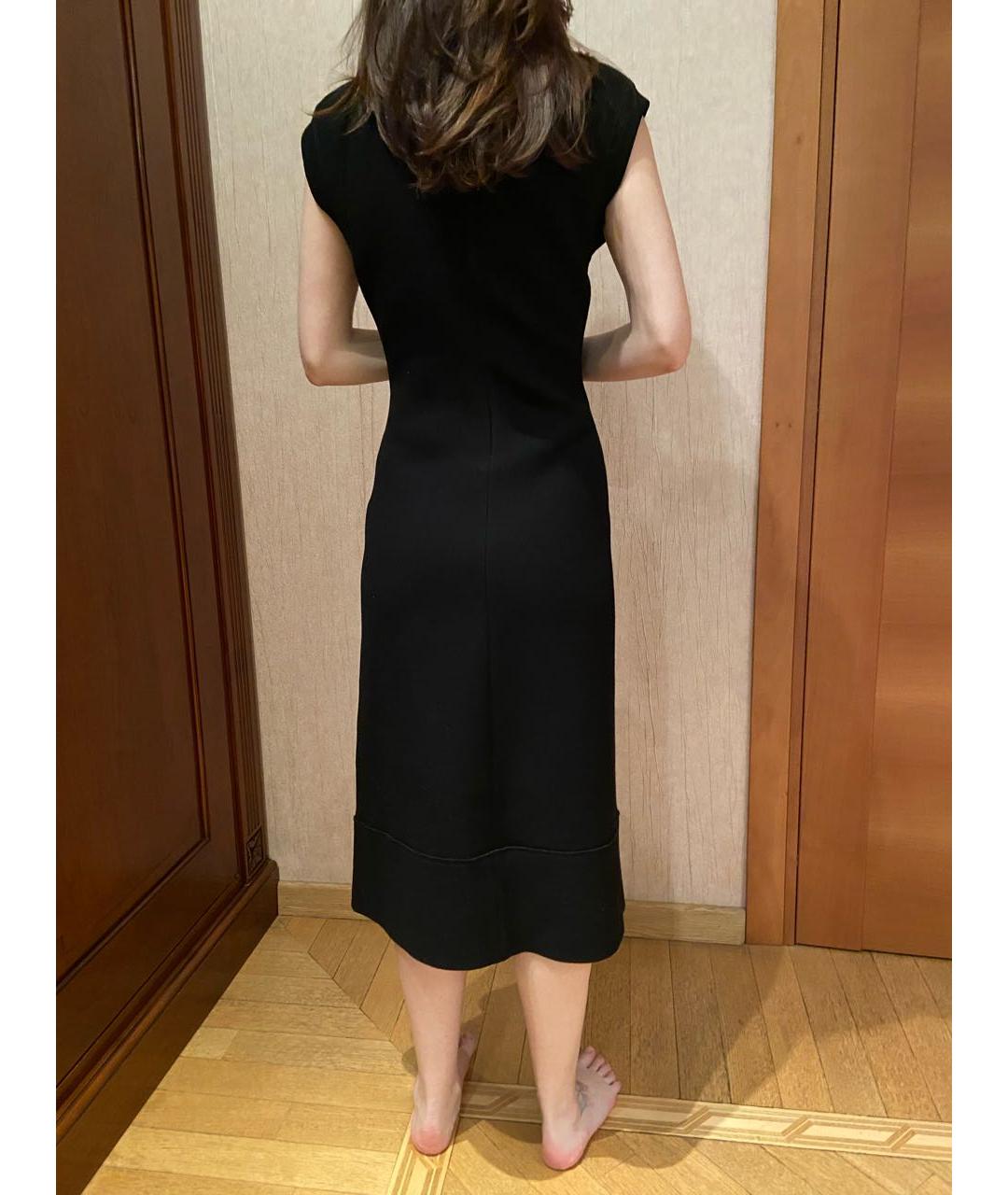 TER ET BANTINE Черное синтетическое платье, фото 3