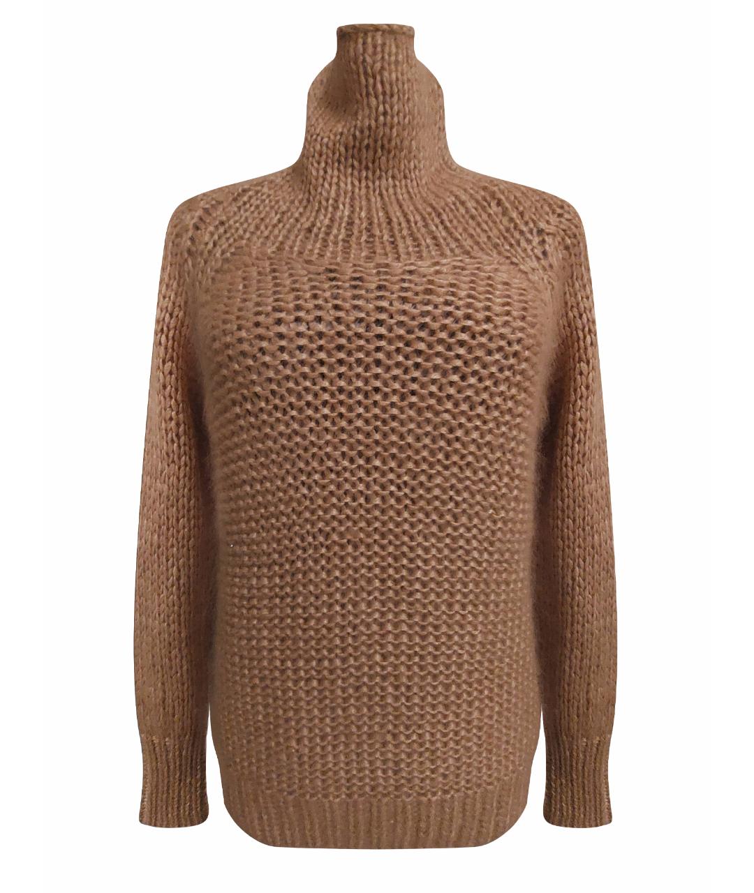 LES COPAINS Горчичный кашемировый джемпер / свитер, фото 1