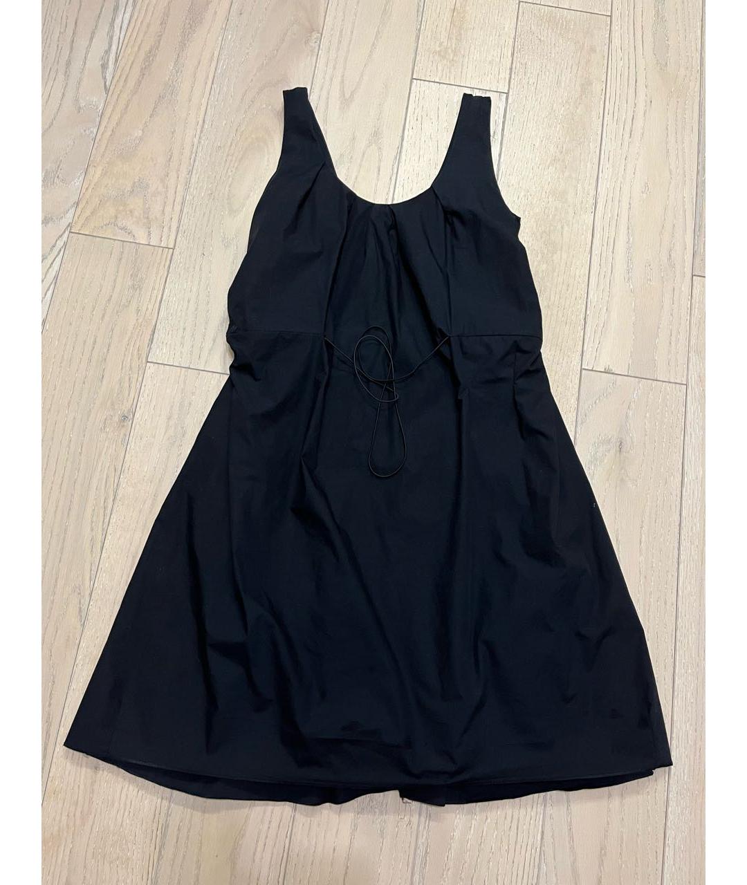 MARNI Черное хлопковое коктейльное платье, фото 6