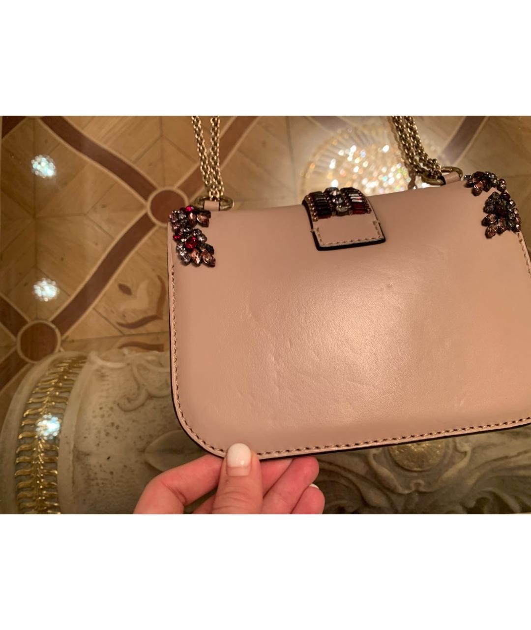 VALENTINO Кожаная сумка с короткими ручками, фото 6