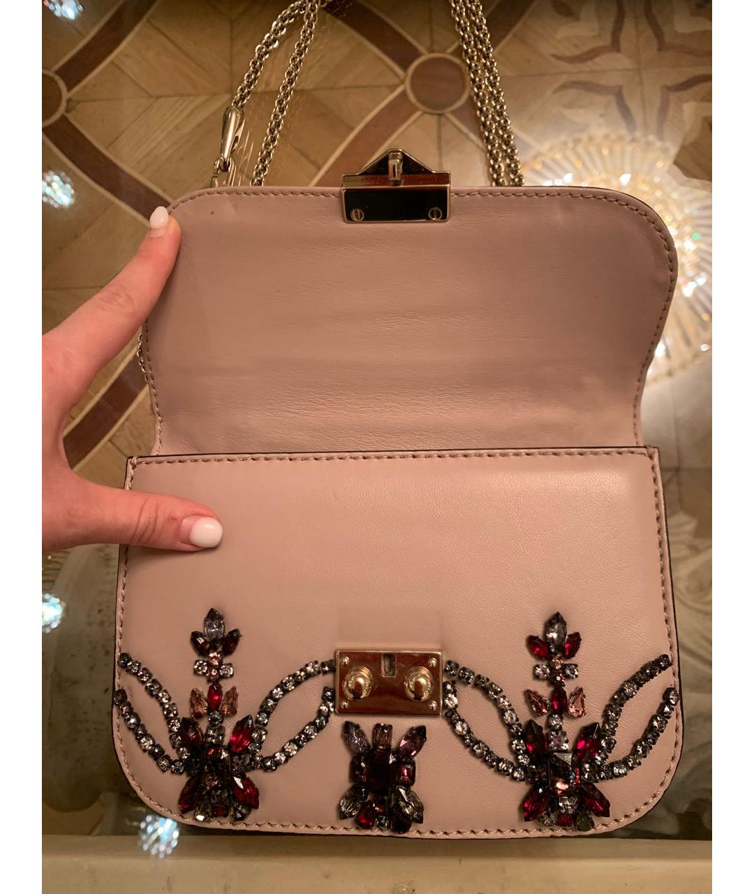 VALENTINO Кожаная сумка с короткими ручками, фото 3