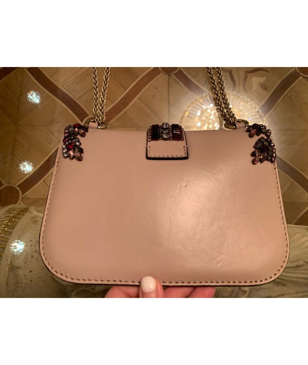 VALENTINO Кожаная сумка с короткими ручками, фото 5