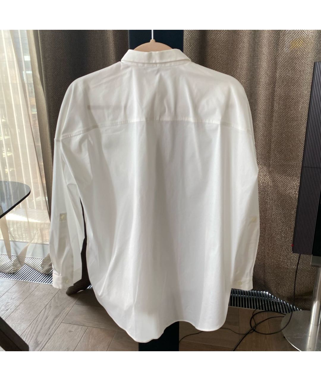 BRUNELLO CUCINELLI Белая хлопко-эластановая рубашка, фото 2