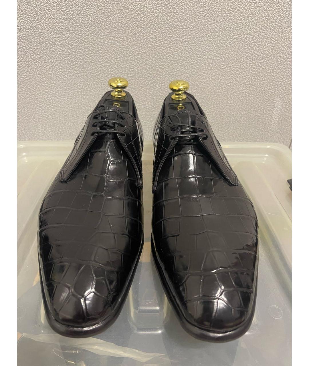 ZILLI Черные туфли из экзотической кожи, фото 2