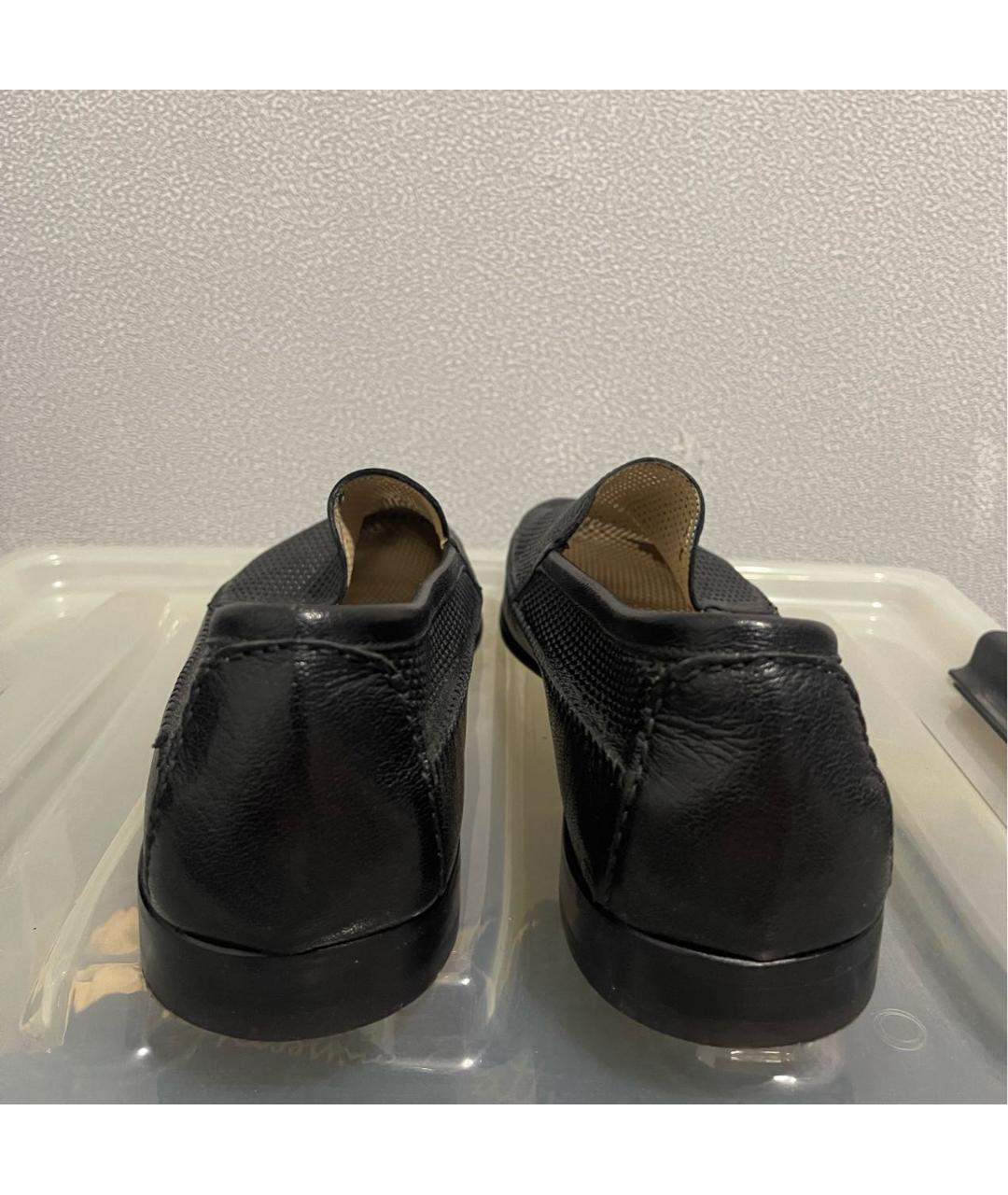 ALDO BRUE Черные кожаные туфли, фото 4