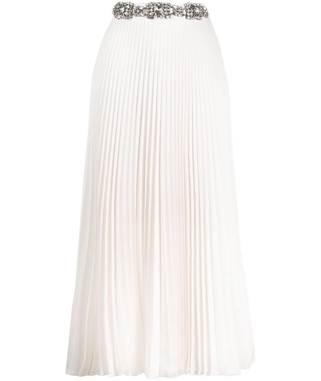 CHRISTOPHER KANE Белая полиэстеровая юбка макси, фото 1