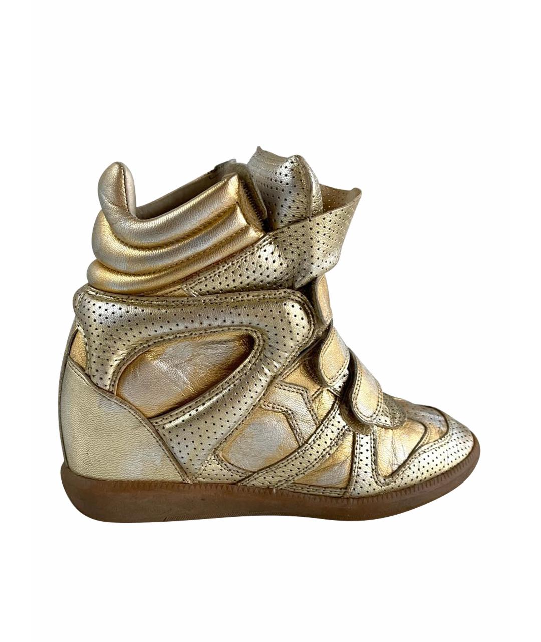 Isabel marant gold sneakers on sale