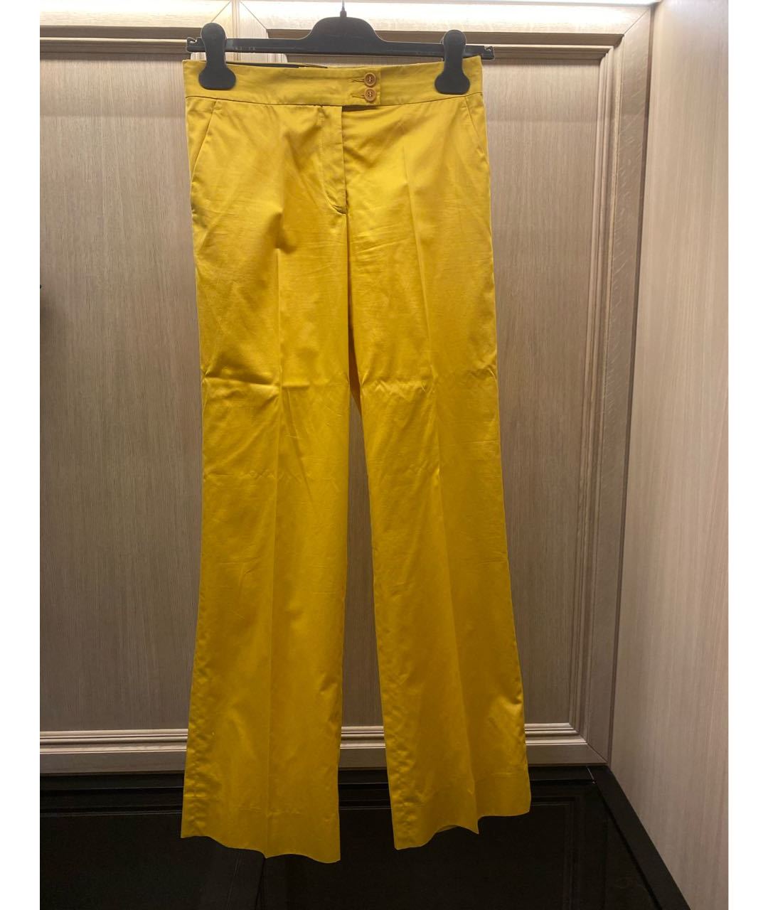 ETRO Желтые хлопковые брюки узкие, фото 4