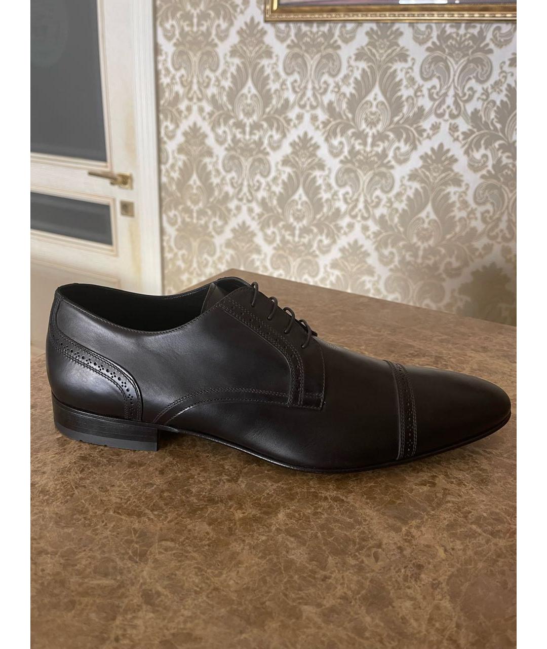 BALDININI Черные кожаные туфли, фото 6