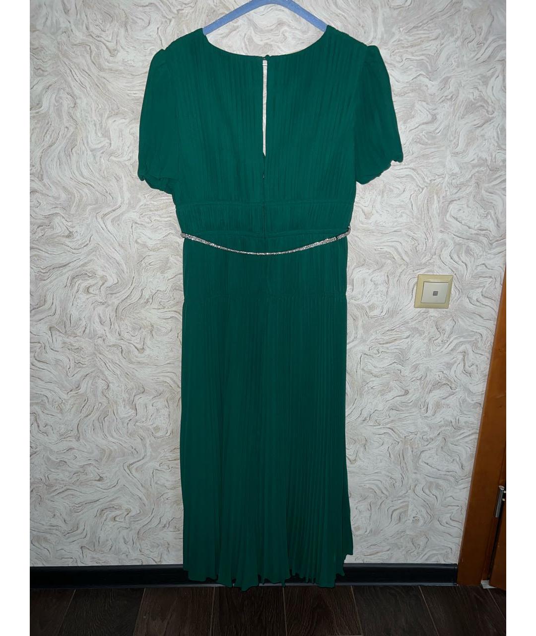 SELF-PORTRAIT Зеленые шифоновое коктейльное платье, фото 2