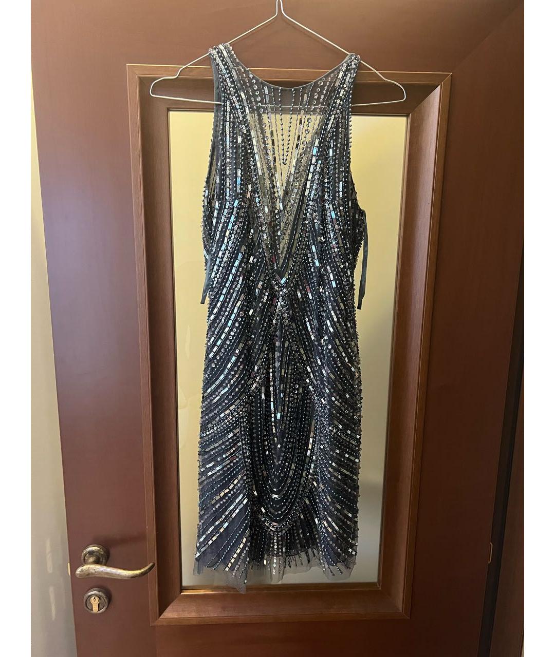 BASIX Серебряное коктейльное платье, фото 3