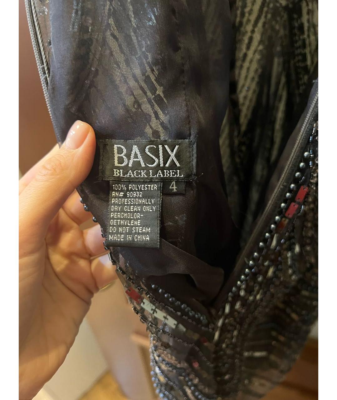BASIX Серебряное коктейльное платье, фото 2