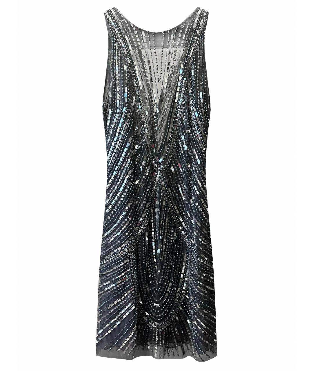 BASIX Серебряное коктейльное платье, фото 1