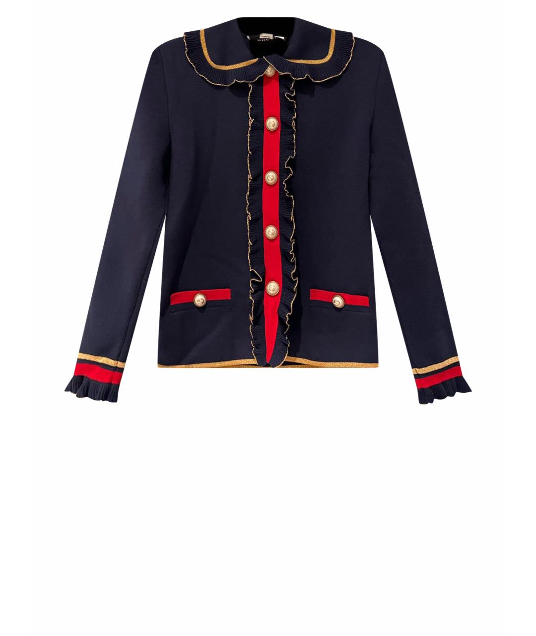 GUCCI Синий жакет/пиджак, фото 1