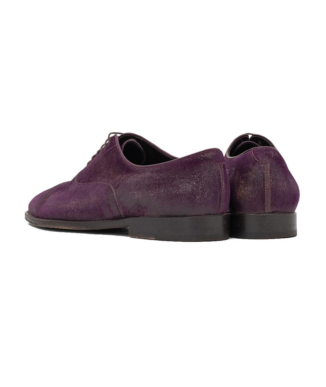 FRATELLI ROSSETTI Фиолетовые замшевые туфли, фото 3