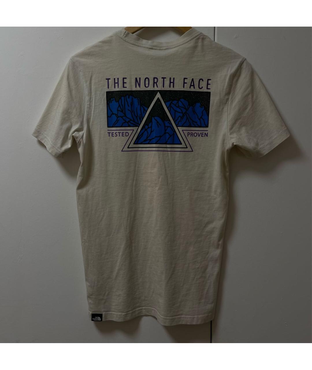 THE NORTH FACE Бежевая хлопковая футболка, фото 5
