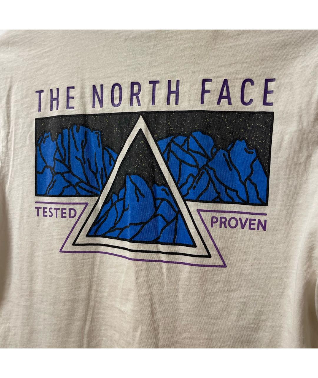 THE NORTH FACE Бежевая хлопковая футболка, фото 6