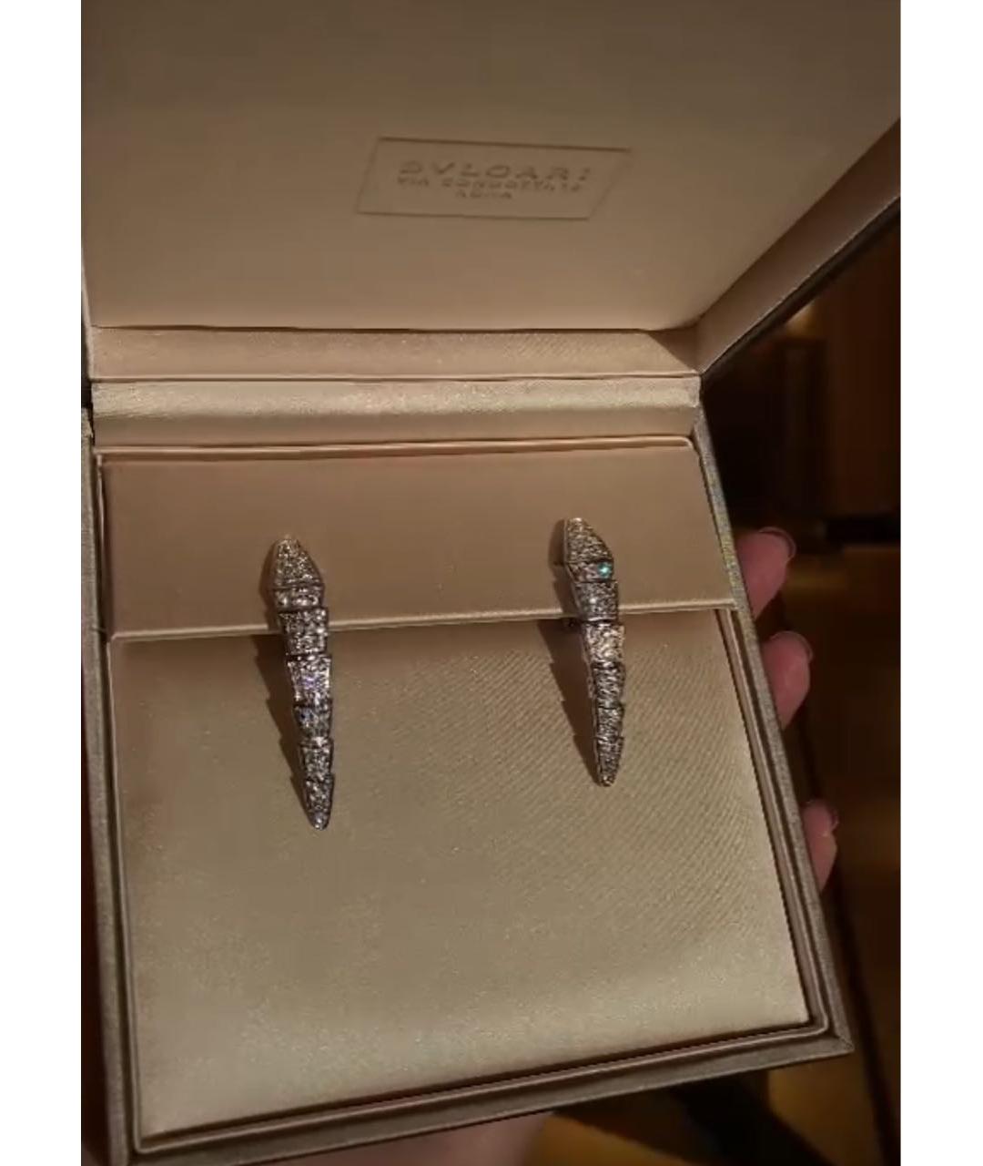 BVLGARI Серьги из белого золота, фото 8