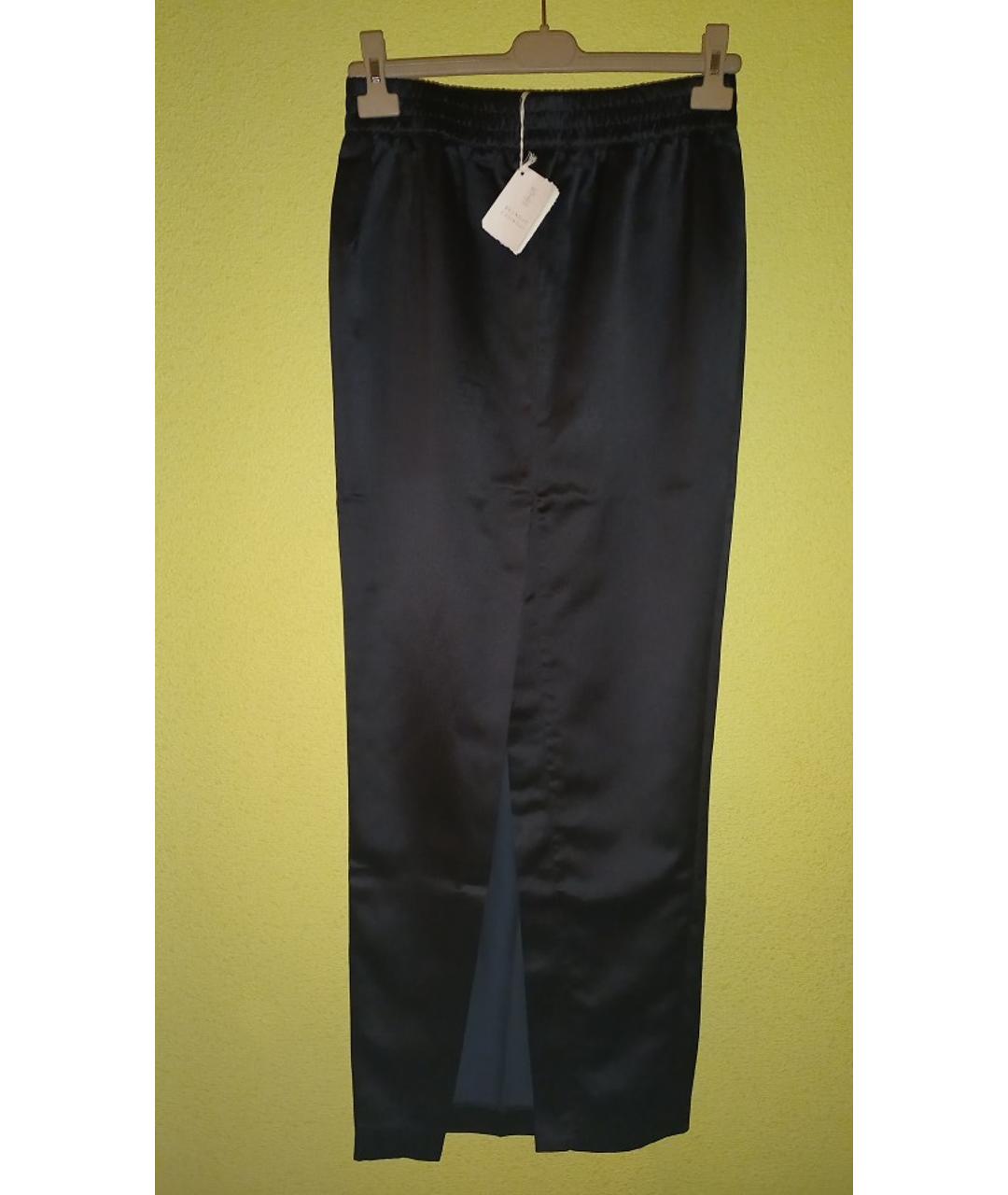 BRUNELLO CUCINELLI Черная шелковая юбка макси, фото 2