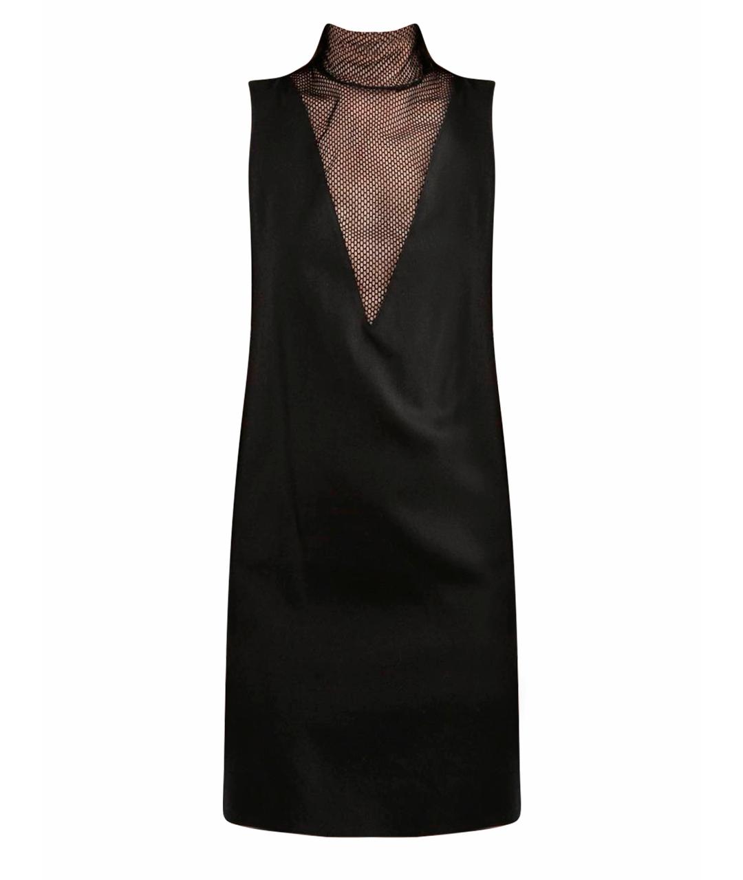 MM6 MAISON MARGIELA Черное шерстяное повседневное платье, фото 1