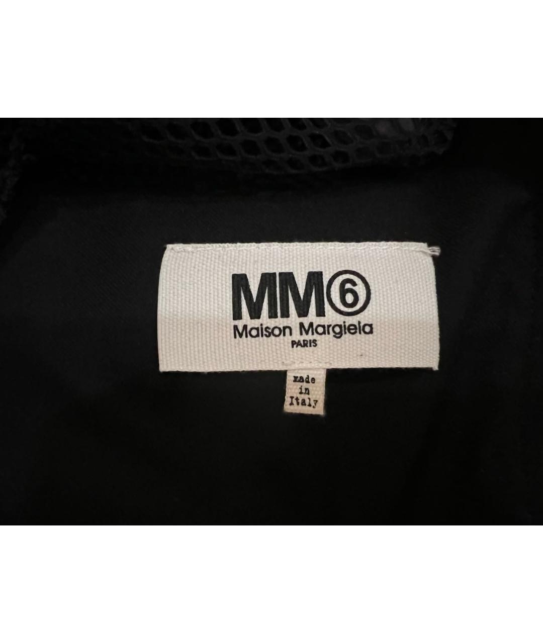 MM6 MAISON MARGIELA Черное шерстяное повседневное платье, фото 4
