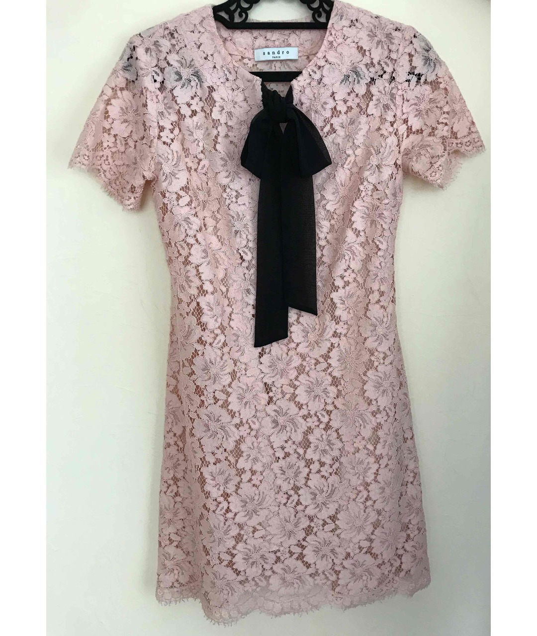 SANDRO Розовое полиамидовое повседневное платье, фото 3