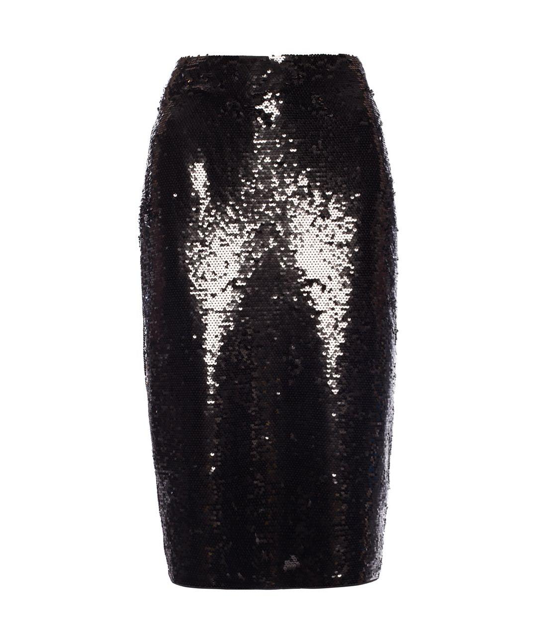 MICHAEL MICHAEL KORS Черная полиэстеровая юбка миди, фото 1