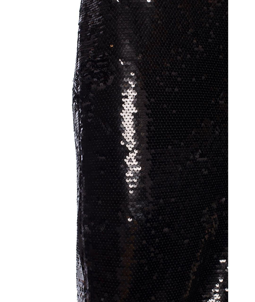 MICHAEL MICHAEL KORS Черная полиэстеровая юбка миди, фото 4