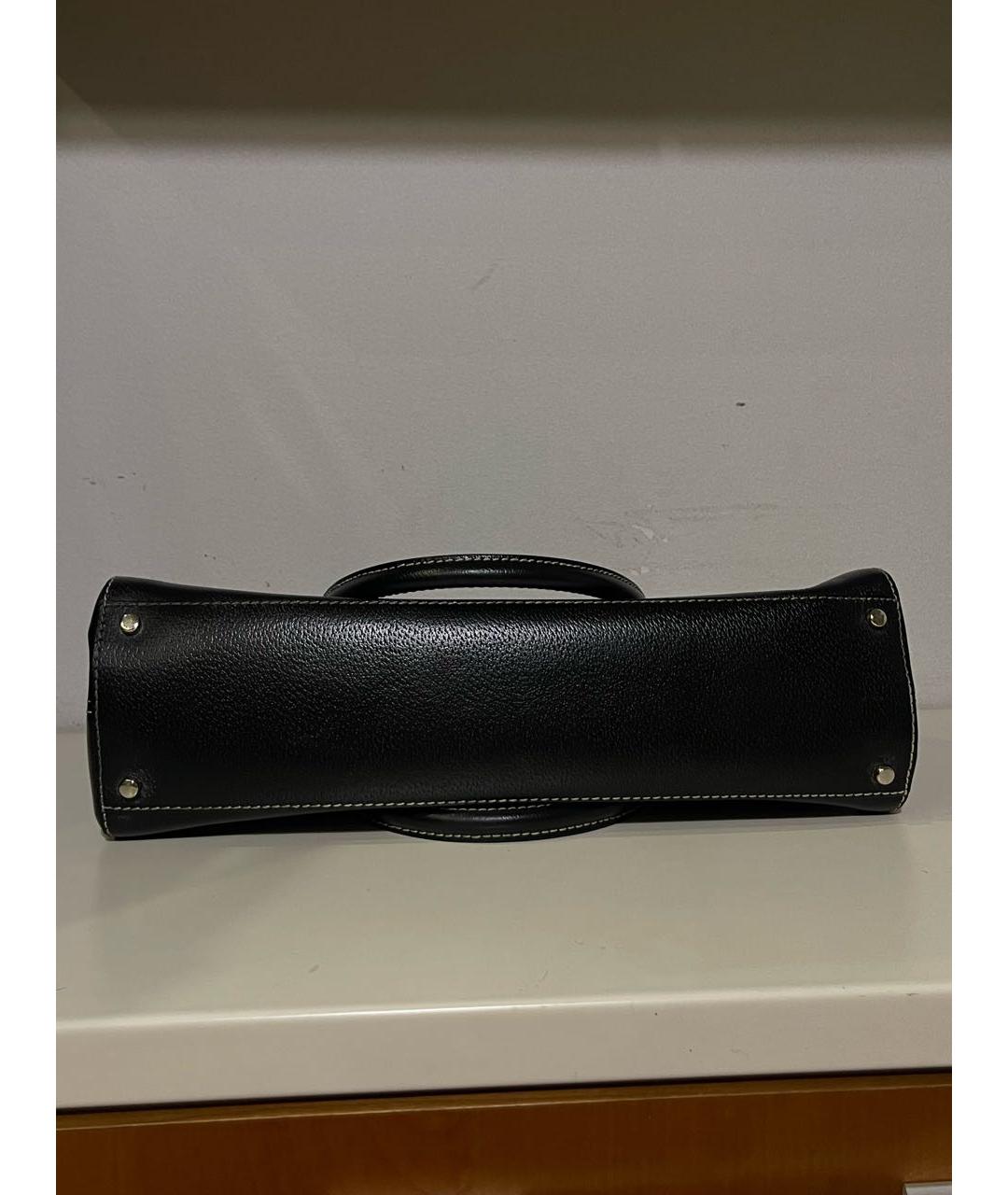 KATE SPADE Черная кожаная сумка с короткими ручками, фото 6