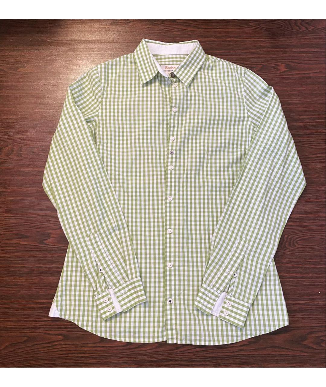BARBOUR Зеленая хлопковая рубашка, фото 7