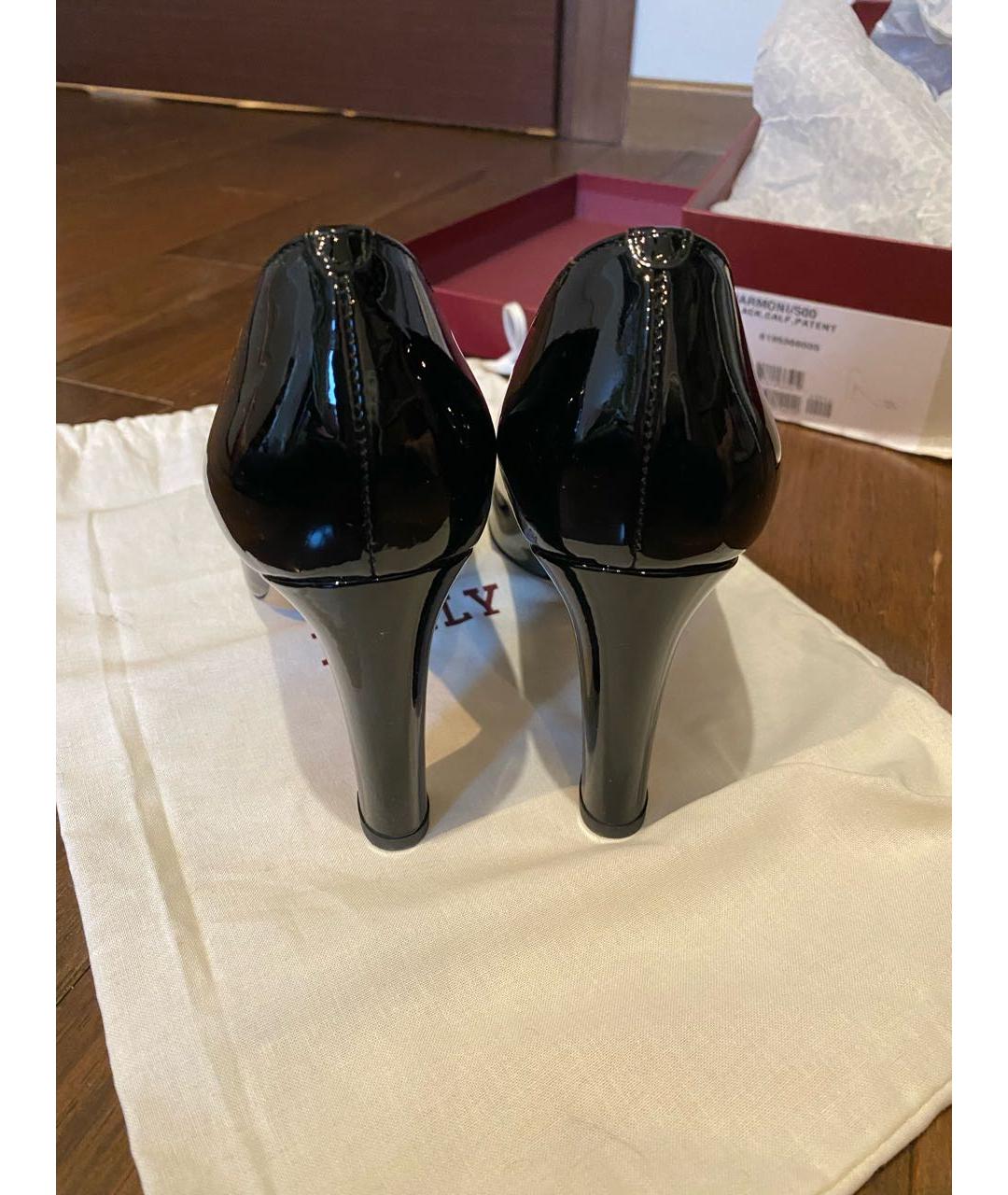 BALLY Черные туфли из лакированной кожи, фото 3