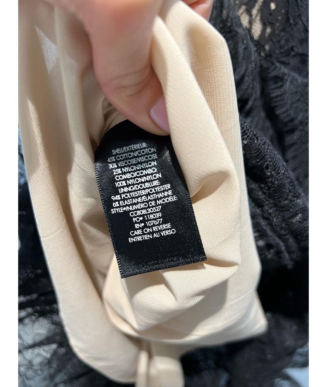 ALICE+OLIVIA Черное хлопковое вечернее платье, фото 5