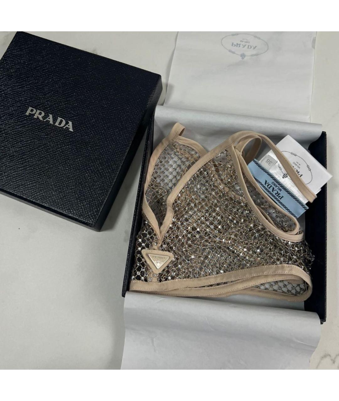 PRADA Бежевый бюстгалтеры, фото 3