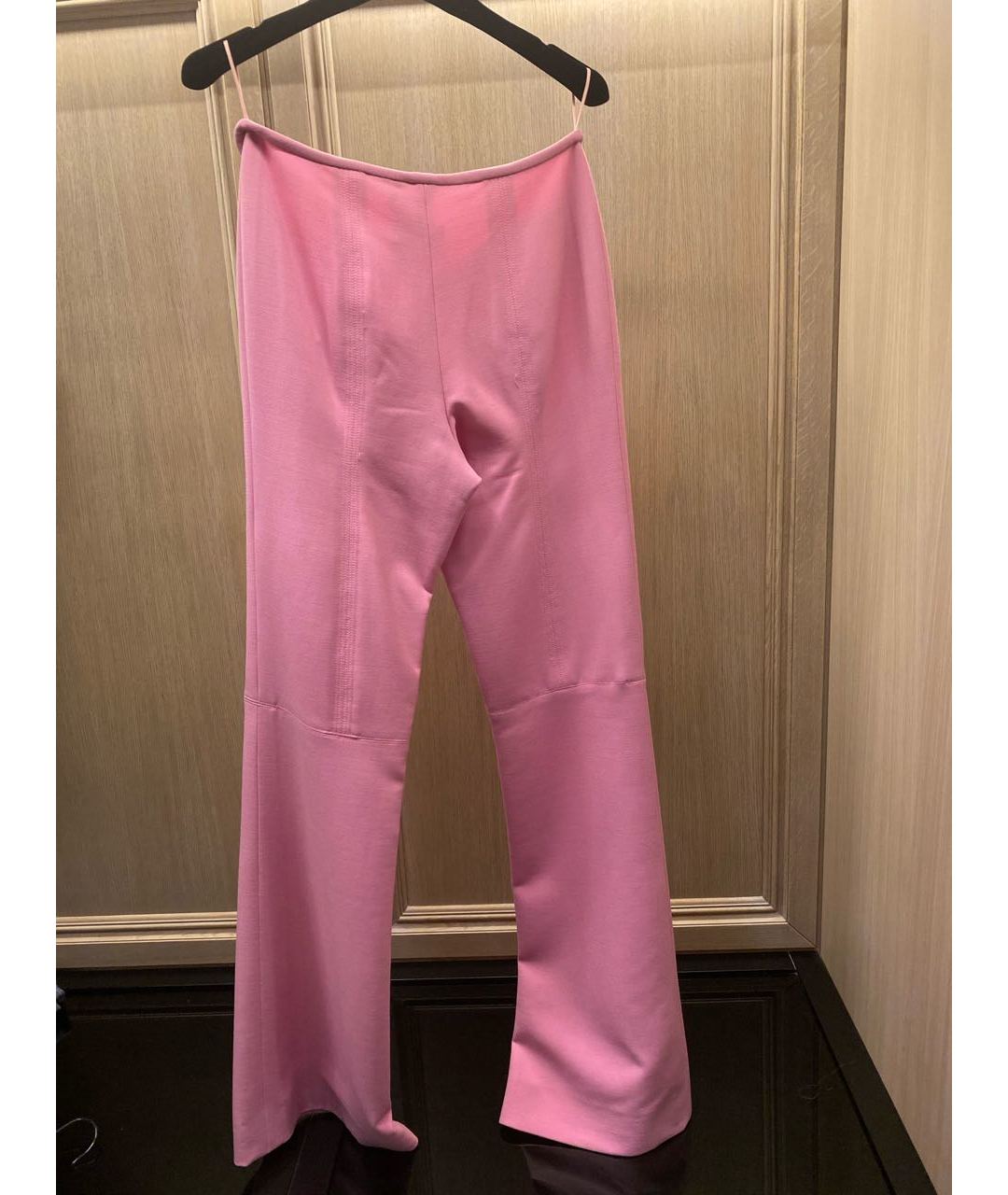 VERSACE Розовые полиэстеровые брюки широкие, фото 2