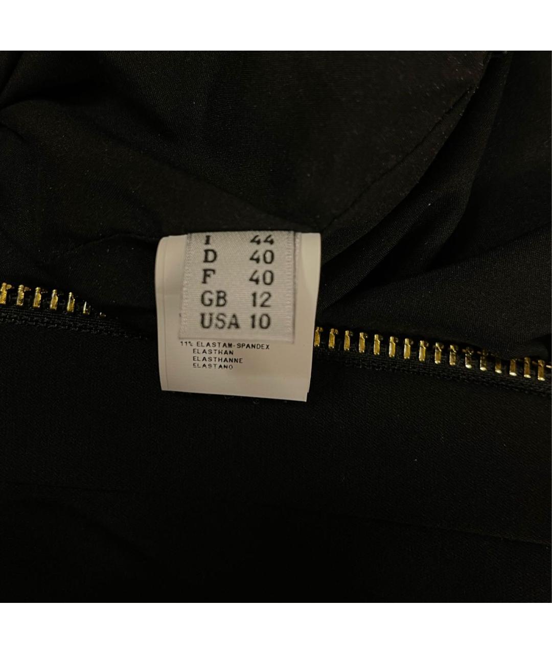 BOUTIQUE MOSCHINO Черное полиэстеровое повседневное платье, фото 4